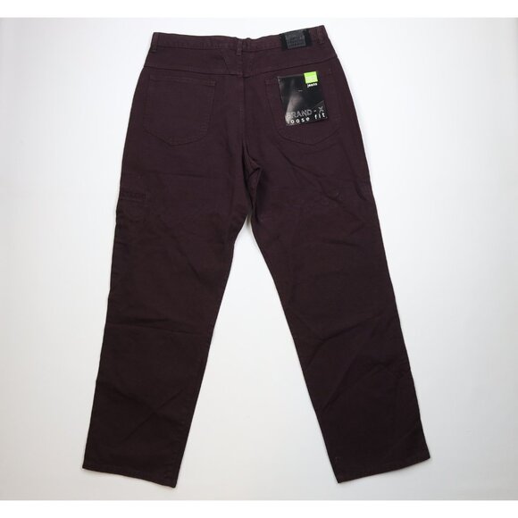 Deadstock Vintage 90s Marithe Francois Girbaud Mens 40x35 Baggy Wide Leg Jeans - Picture 9 of 16